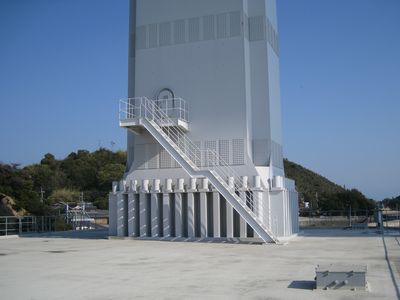 来島海峡第三大橋　主塔の基部