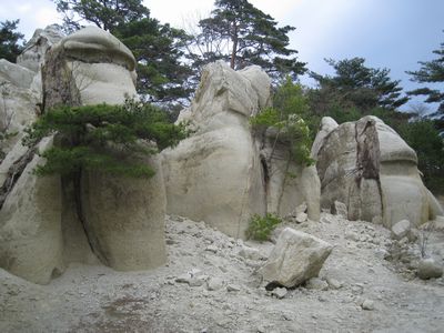 浄土松公園　きのこ岩