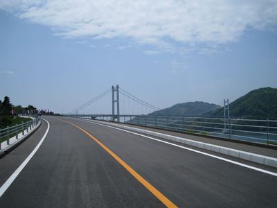 安芸灘とびしま海道　豊島大橋につづく広島県道356号豊浜蒲刈線
