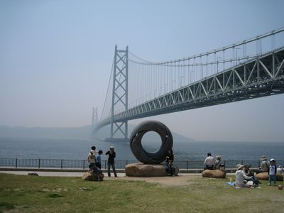 県立舞子公園から望む明石海峡大橋