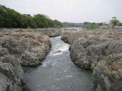 闘龍灘の掘割水路