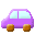 紫の車