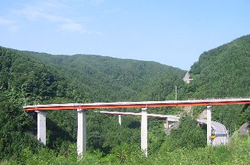 国道343号　笹ノ田のループ橋