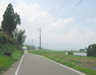 熊本県道28号 熊本高森線　久木野村東端付近