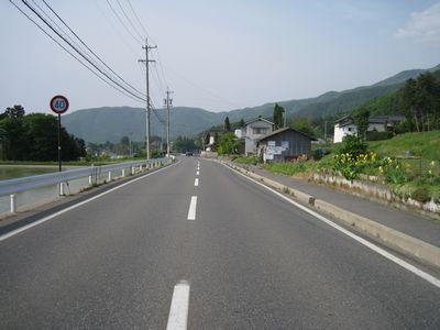 長野県道63号松本塩尻線　松本市中山