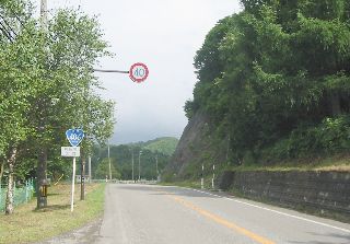 国道406号　菅平湖