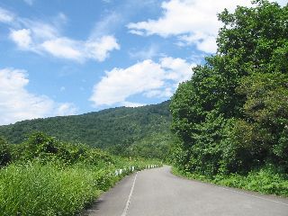 長野県道95号 上越飯山線　開田峠から長野県側