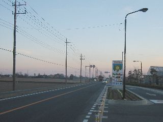 埼葛広域農道　道の駅の前