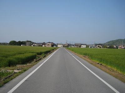 上西川町の道