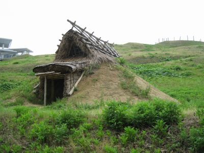 田和山史跡公園　土屋根竪穴住居