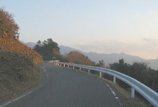 静岡県道127号 達磨山西浦線　真城峠付近