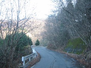 栃木県道15号 鹿沼足尾線　粕尾峠の北側