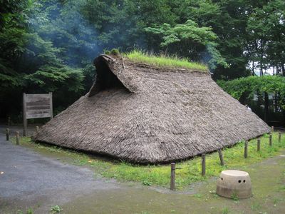 縄文の村　竪穴住居　縄文時代前期