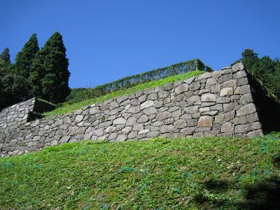 八王子城跡　虎口の石垣