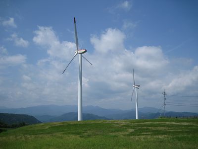 鳥取放牧場風力発電所