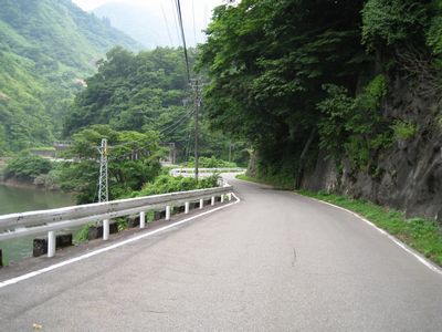 水須〜才覚地の道　小俣ダム上流